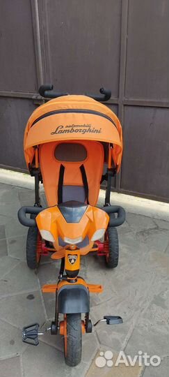 Детский трехколесный велосипед lamborghini