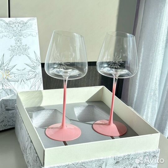 Бокалы цветное стекло от Hermes