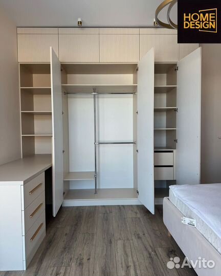 Шкаф распашной с фрезеровкой