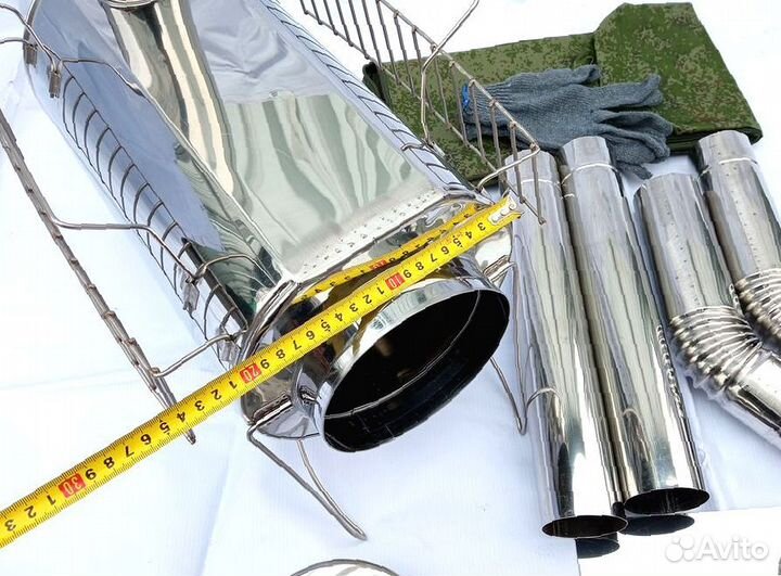 Печь для отопления палатки Кабанчик на 15 л