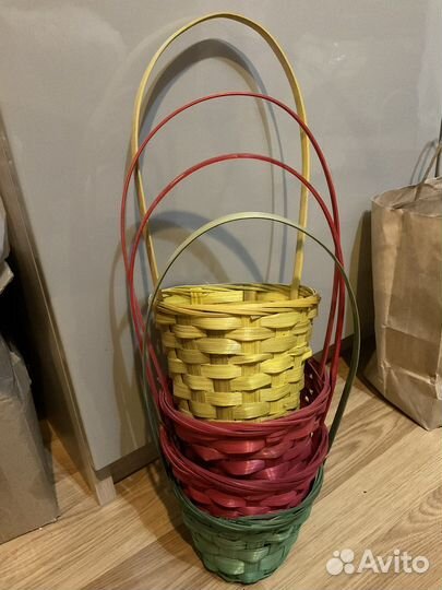 Корзина деревянная
