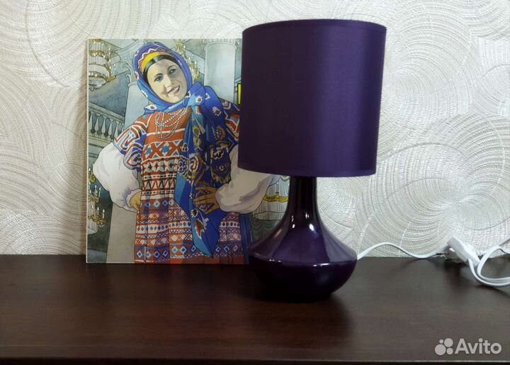 Лампа настольная с абажуром новая