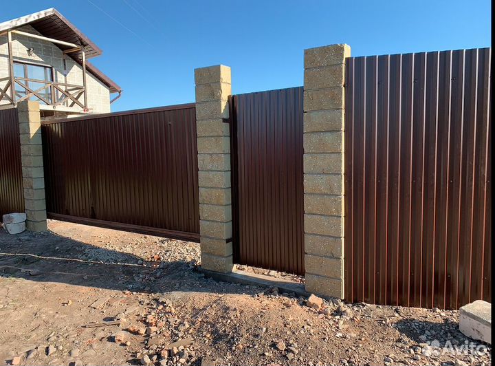 Забор под ключ за 2-3 дня. Замер бесплатно