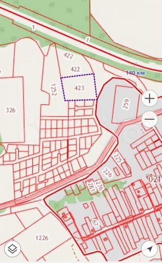 Участок 1,75 га (СНТ, ДНП)