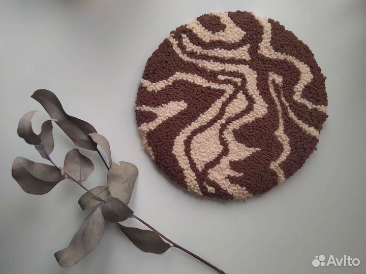 Подставка ковровая вышивка