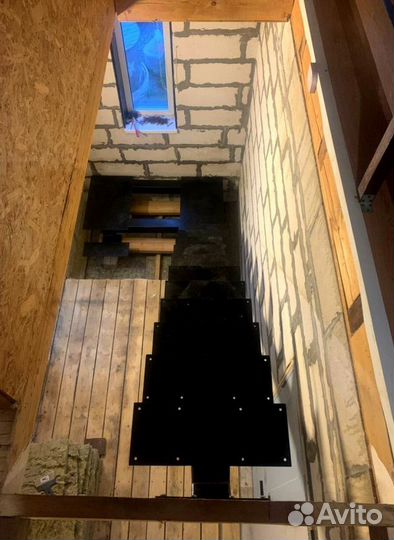 Забежная лестница с установкой