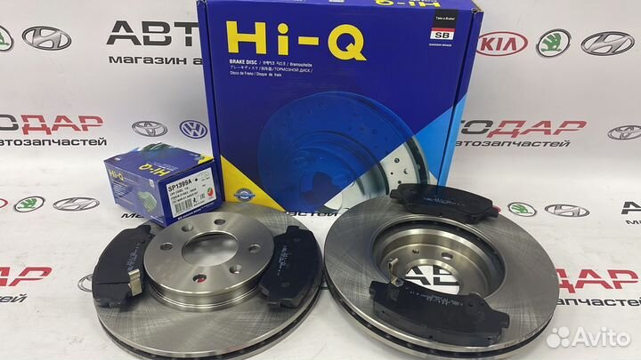 Тормозные диски и колодки Hyundai Solaris2017-2022