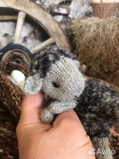 Вязанная игрушка овечка