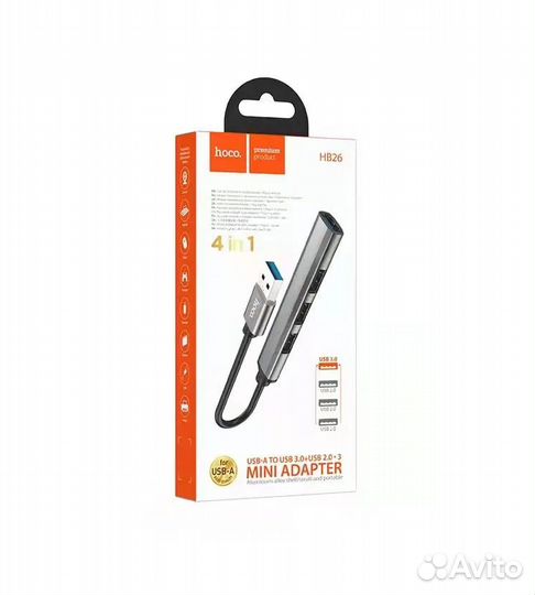 HUB хаб USB 4 в 1 / Концентратор 4 USB