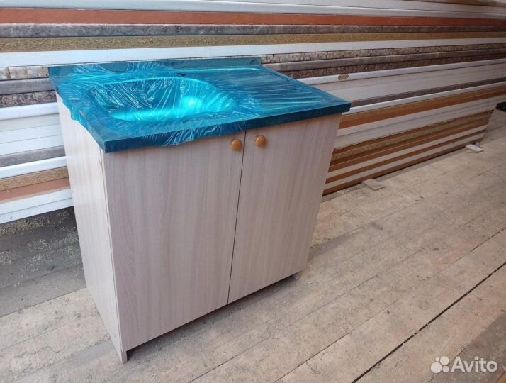 Тумба 0.8 с мойкой новая