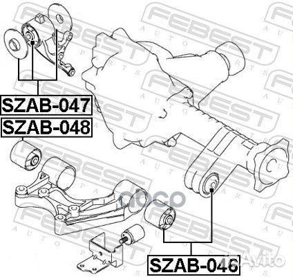 Сайлентблок дифференциала suzuki grand vitara 05