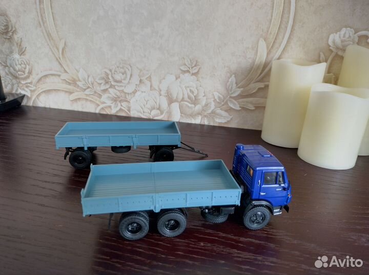 Модель Камаз 5320 с прицепом гкб 8350