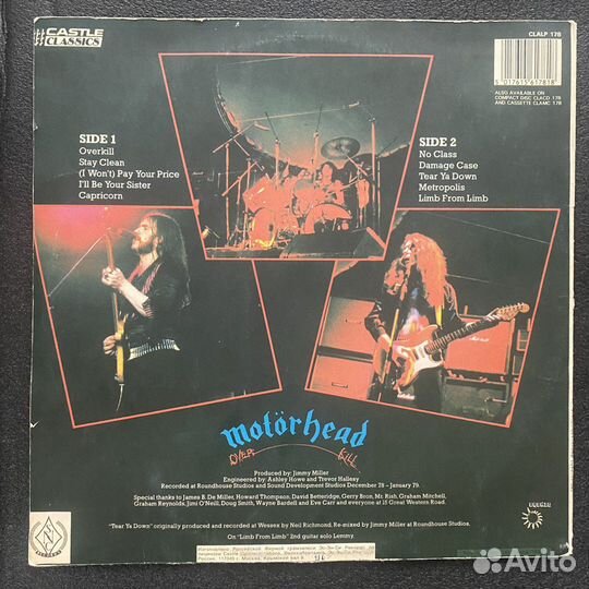 Motorhead Overkill винил пластинка