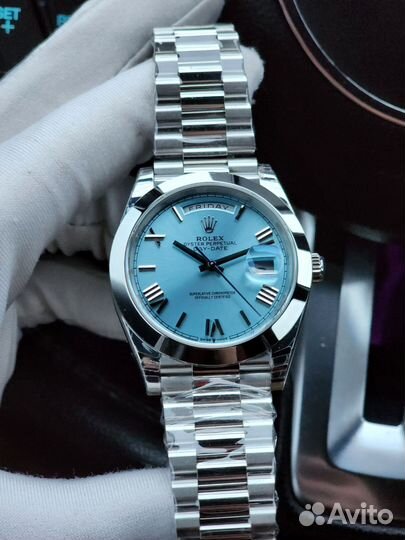 Часы Rolex Daydate blue dial platinum