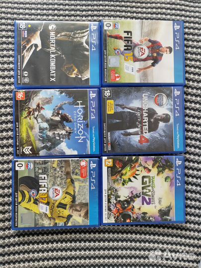 Диски для ps4(Horizon Zero Dawn, uncharted 4 и т.д