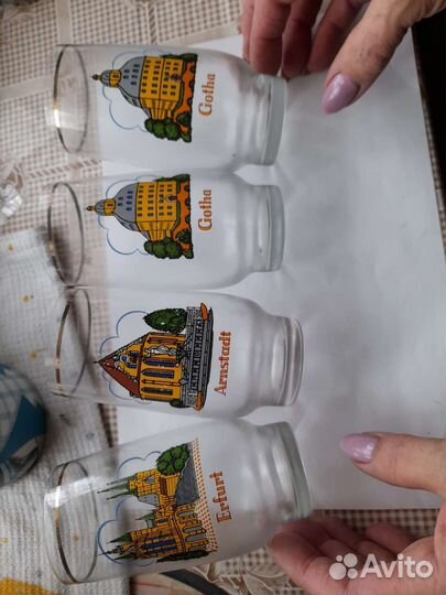 Стаканы из германии с городами