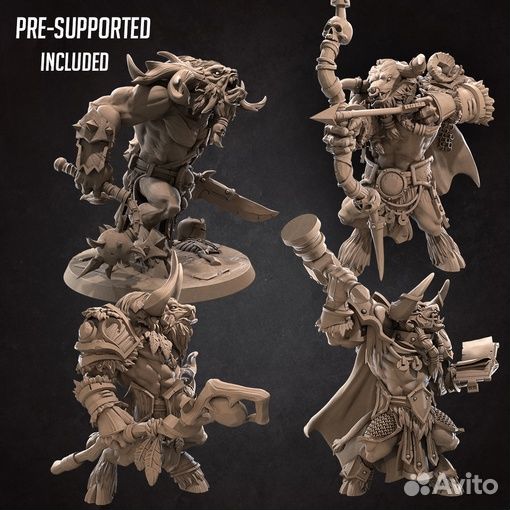 Набор Миниатюр DnD 5th e Minotaur Pack