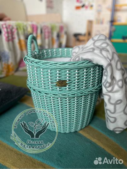 Корзина интерьерная плетеная 20л