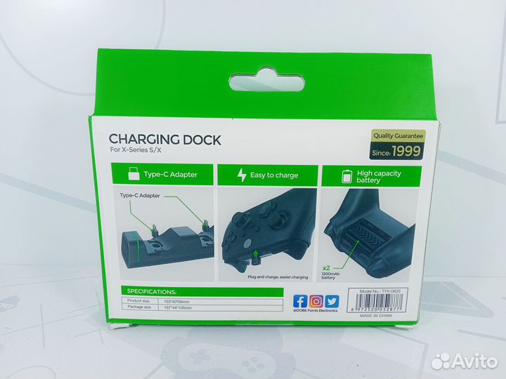 Зар. станция для 2 геймпадов Xbox Series + 2 акб