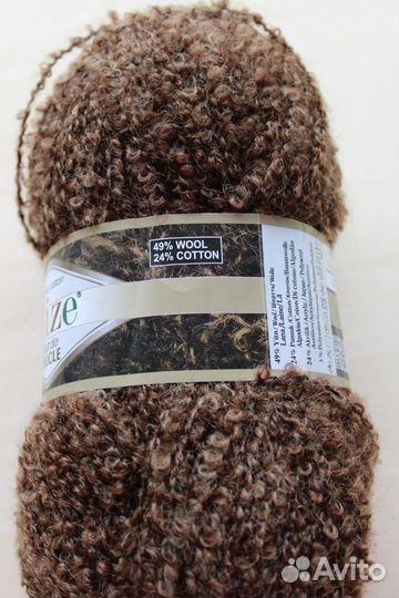 Пряжа alize boucle alpaca royal