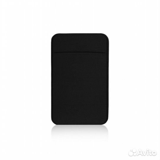 Чехол-накладка для карт на смартфон лайкра (black)