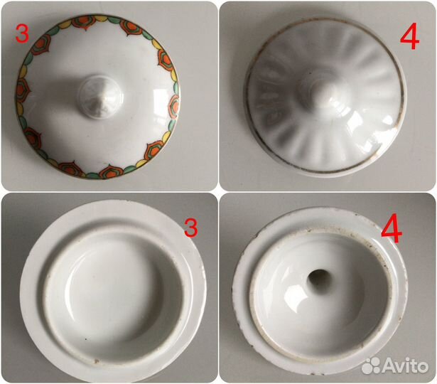 Крышки фарфор СССР