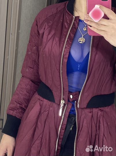 Плащ пальто бомбер размер 44
