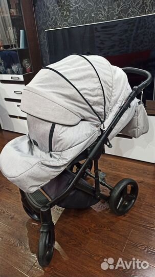 Коляска adamex Chantal 3 в 1 серая