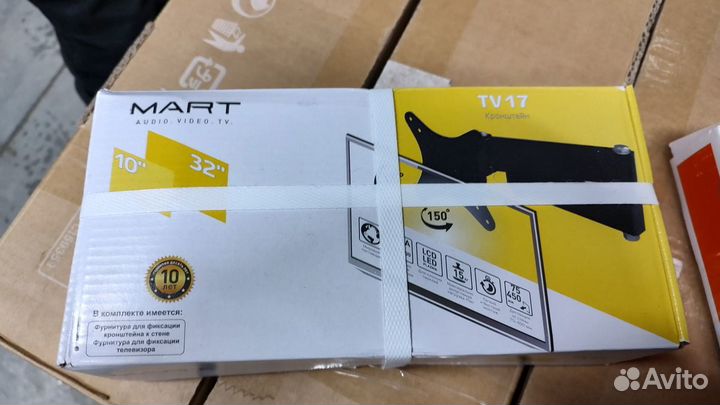 Mart TV17 кронштейн поворотный vesa 100х100