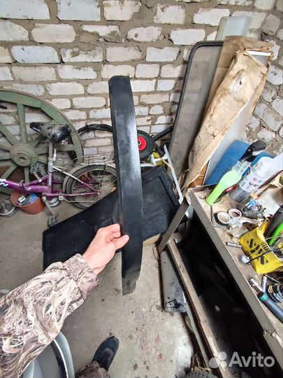 Губа на передний бампер opel astra h