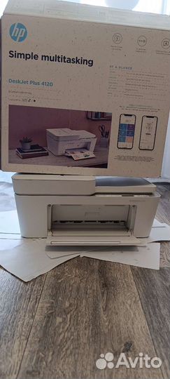 Мфу струйное HP DeskJet Plus 4120