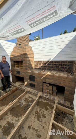 Печник кладка барбекю комплексов и печей