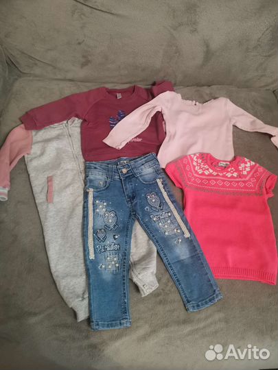 Пакет вещей на девочку 80
