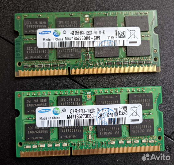 Оперативная память для ноутбука ddr3 4 gb 1333MHz