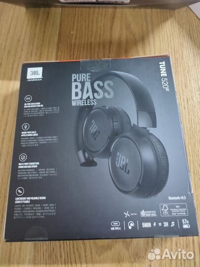 Блютуз наушники JBL tune 520bt