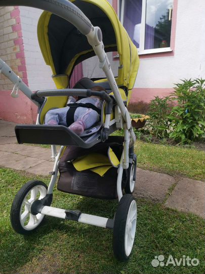 Коляска 2 в 1 эко кожа