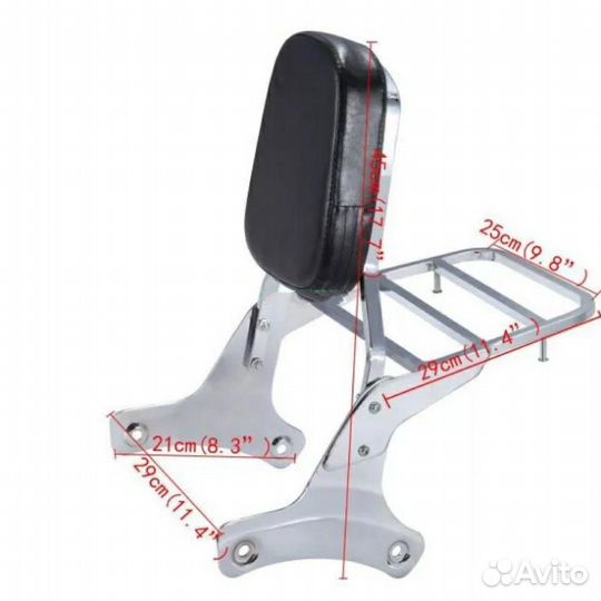 Спинка Honda shadow VT750