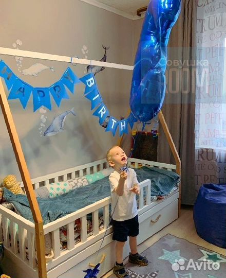 Кровать вигвам из массива бука