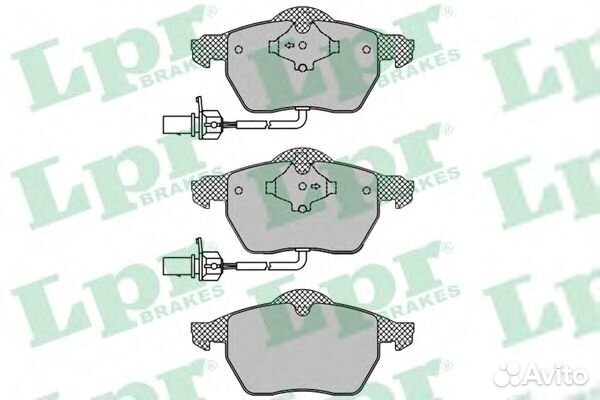 LPR 05P1119 Комплект тормозных колодок дисковых