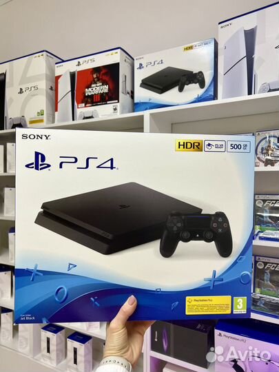 Новая Sony playstation 4 slim, гарантия