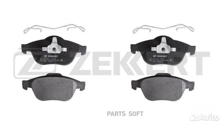 Zekkert BS-3044 Колодки торм. диск. передн. Renault Espace IV 02- Laguna II 01- Scenic 00- Renault V