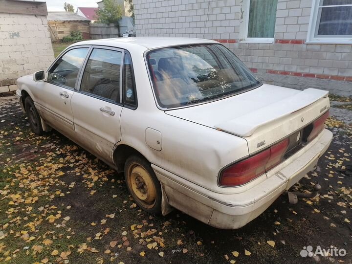 Mitsubishi Galant 1.8 МТ, 1990, битый, 354 762 км