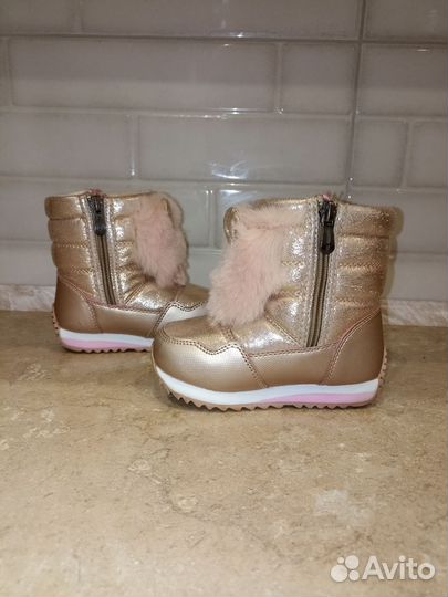 Сапожки дутики для девочки