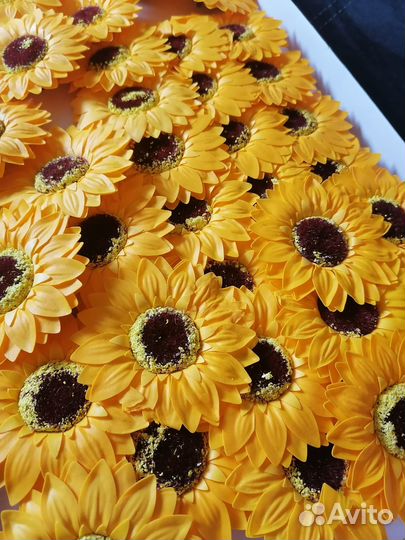 Цветы из мыла Подсолнух