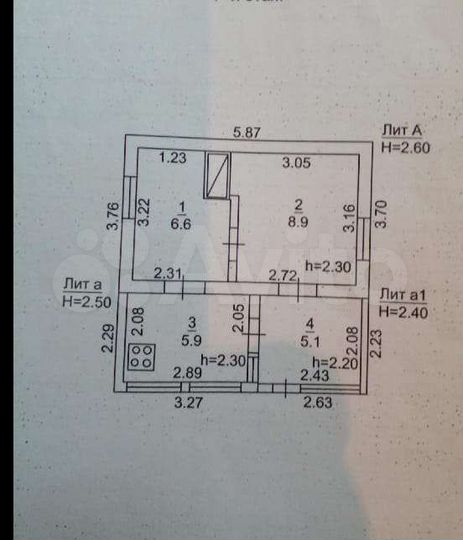 Дом 27 м² на участке 15 сот.