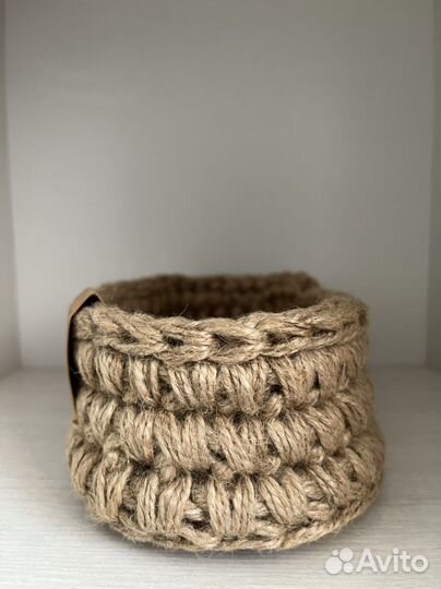 Корзинка из джута