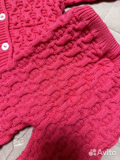 Костюм теплый вязаный