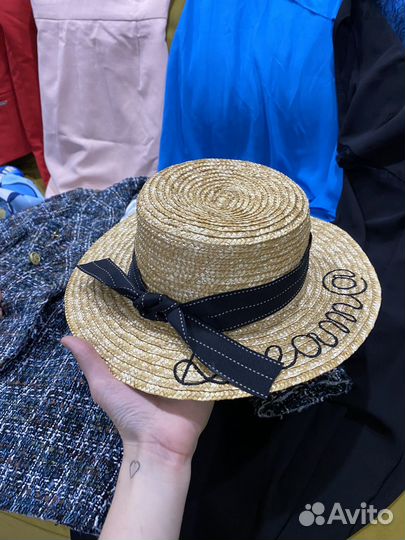 Шляпа женская соломенная