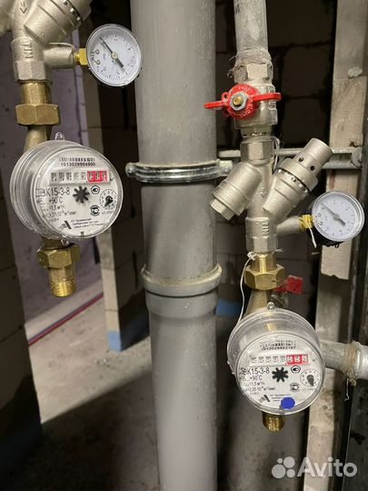 Установка,замена,поверка счётчиков воды и тепла