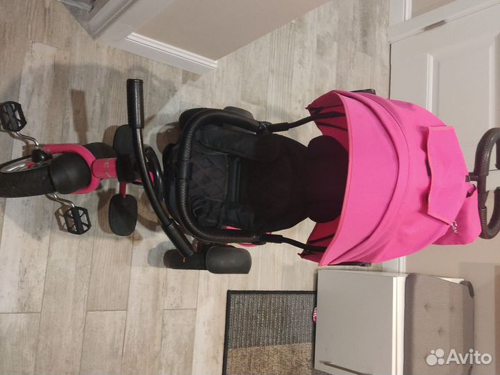 Коляска велосипед трёхколёсный детский